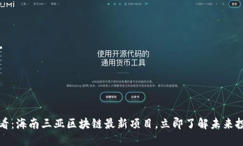 2025必看：海南三亚区块链最新项目，立即了解未来投资机会！